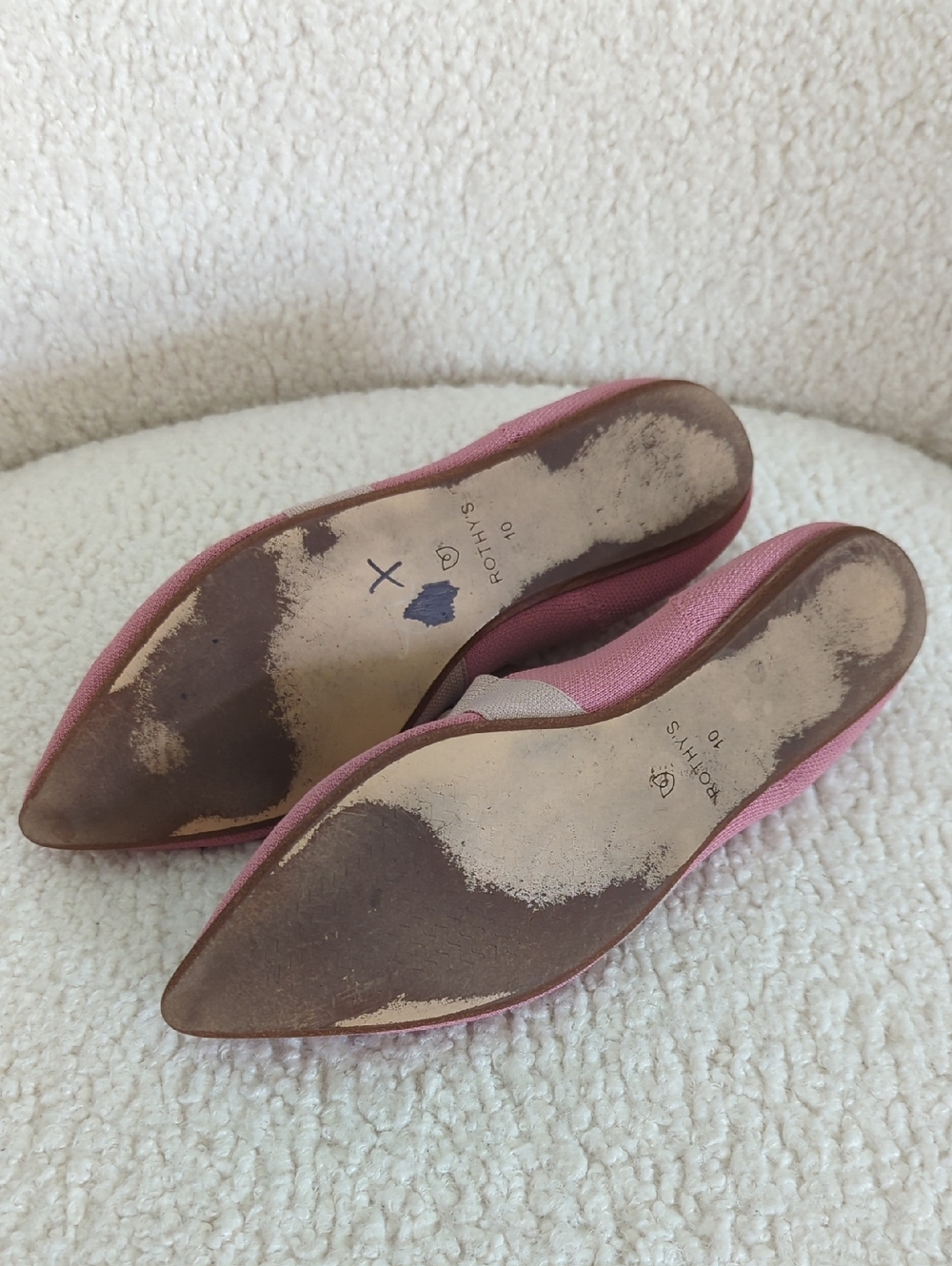 Rothy's Rosebud Pink Bow Mary Jane Ballet Flats - Picture 12 of 14